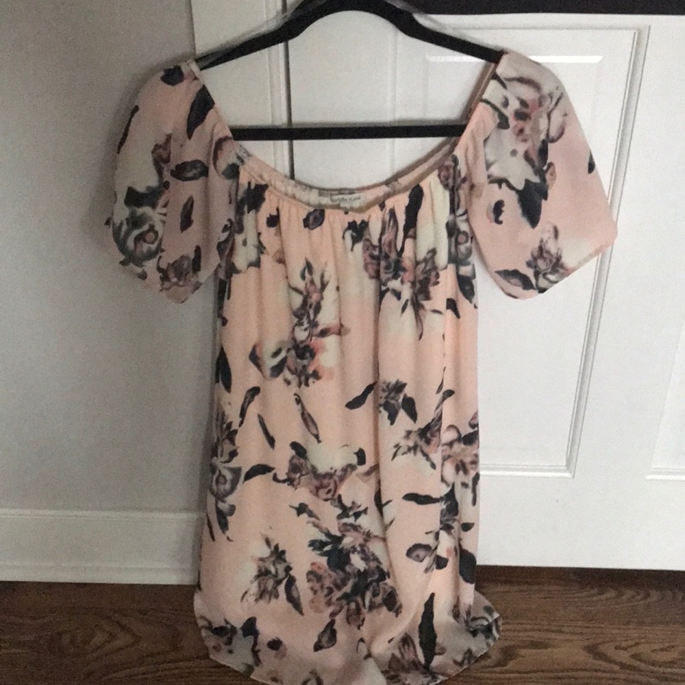 Floral Charlotte Russe Off the Shoulder Dress